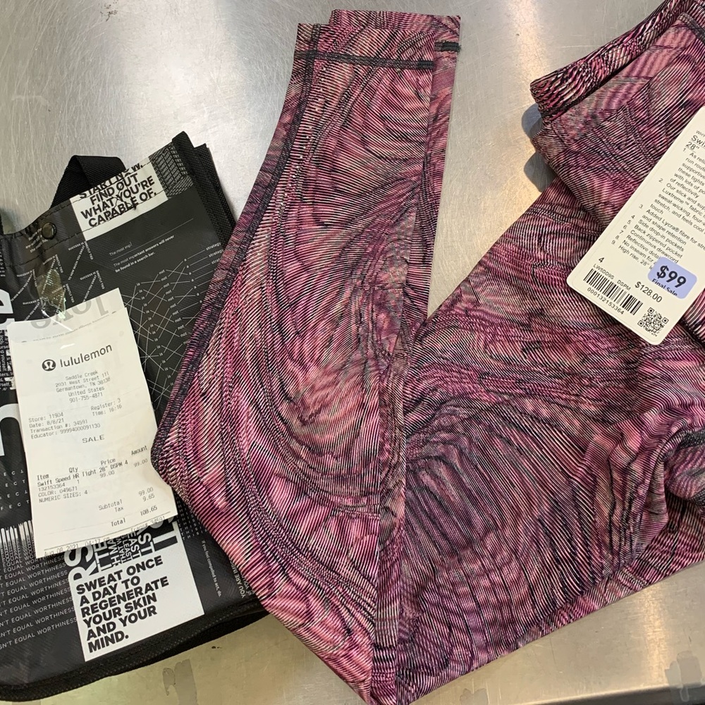 NWT Lululemon SwiftSpeed HR Tight Leggings Size 4